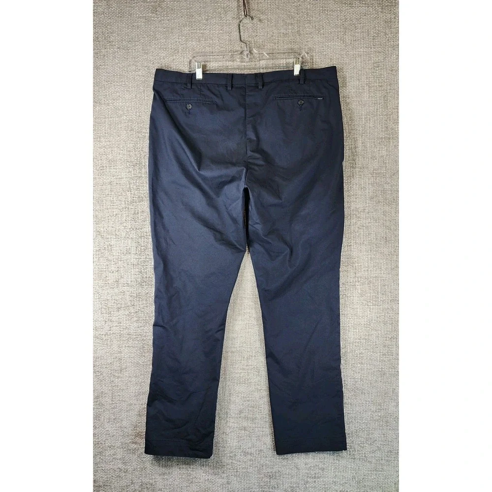 Polo Ralph Lauren Dress Pants Mens 40 Navy Stretch Straight Trouser (Fits 41x32)